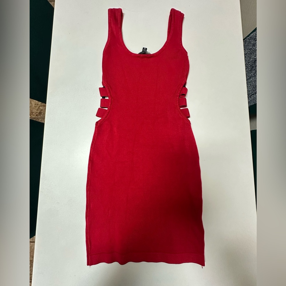 Elegant Red Bandage Dress by bebe